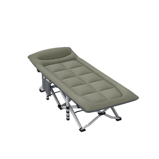 ZS - 190CM Outdoor Portable Recliner Single Camping Bed Folding Bed