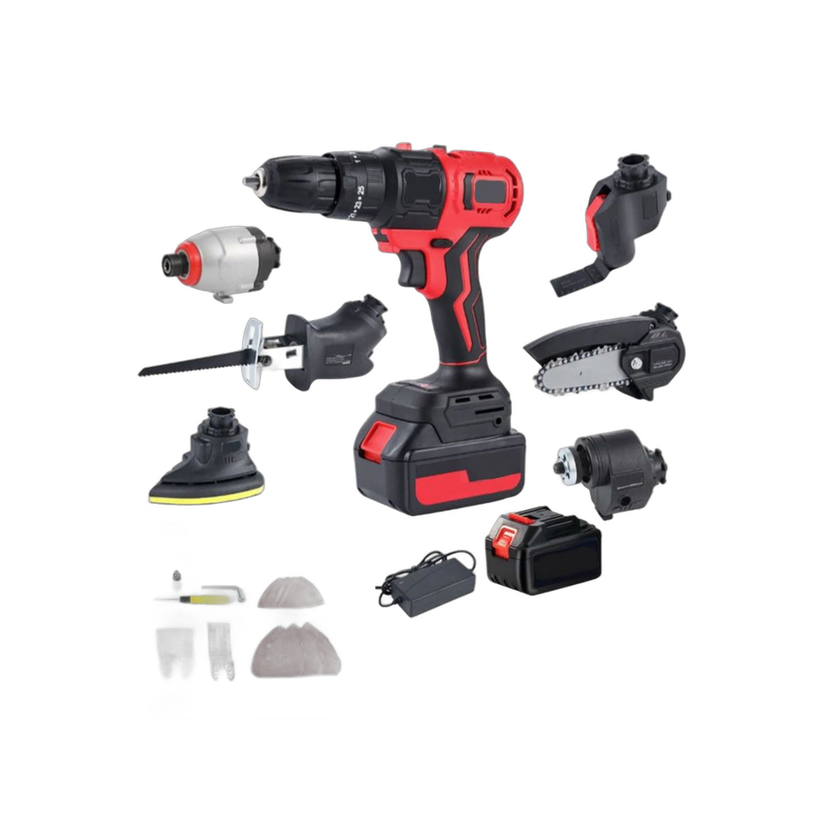 ZS - 21V 7 in 1 Interchangeable Multi-Head Cordless Tools