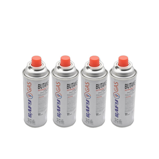 ZS - Pack of 4 - SAFY GAS - Butane Canisters 227g