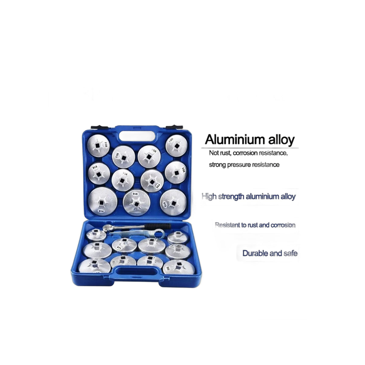 ZS - 23 Piece Aluminium Oil Filter Socket Wrench Set