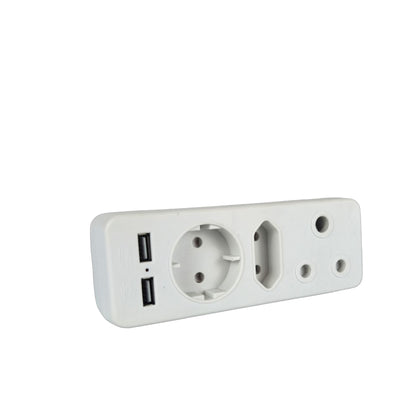 ZS - Redisson Multiplug 3-Way with 2xUSB for Phone Charging