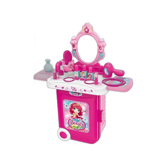 ZS 3-in-1 Portable Princess Beauty Vanity and Travel Suitcase