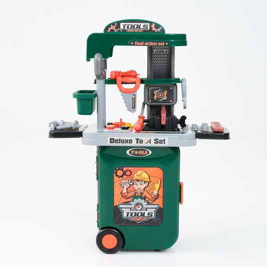 ZS - Deluxe Tool Play Set -Pretend Play Luggage Tool Kit for Kids with Suitcase