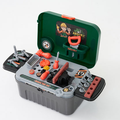 ZS - Deluxe Tool Play Set -Pretend Play Luggage Tool Kit for Kids with Suitcase