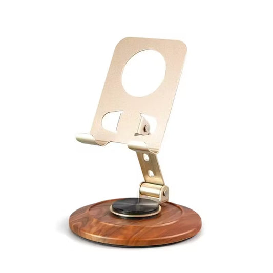 ZS - 360 Phone Holder Stand with Wooden Base