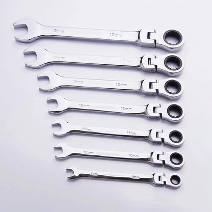 ZS - Afixs 7 Pieces Flexible Ratcheting Spanner Set