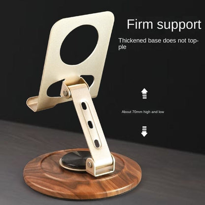 ZS - 360 Phone Holder Stand with Wooden Base