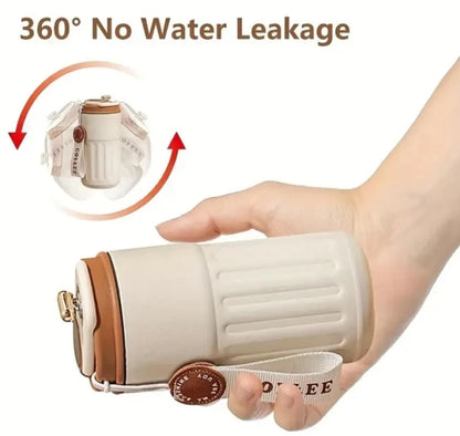 ZS - Insulated Coffee with Temperature Display Stainless Steel Tumbler  (400 ml)