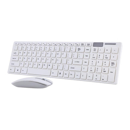 ZS Ultra Thin White Wireless Keyboard and Mouse
