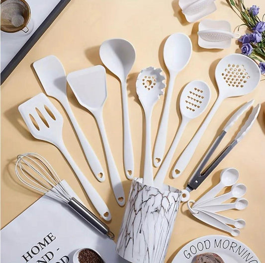 ZS - 18 Pcs Silicone Kitchen Tools Utensils