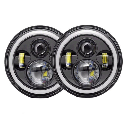 ZS - 2PCS 7 Inch Round LED Headlights For Jeep