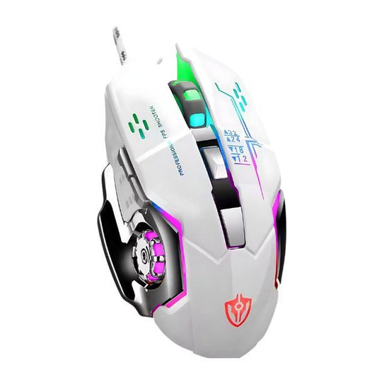 ZS Shipadoo X7 Ergonomic Wired Gaming Mouse - white background product photo