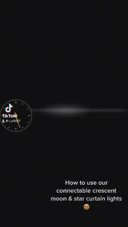 ZS - Curtain Light Moon & Star Connectable