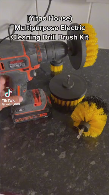 ZS - Drill Brush Set Attachment Kit Pack of 3 - All Purpose Power Scrubber