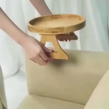 ZS - Bamboo Sofa Armrest Tray
