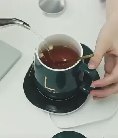 ZS - Ceramic Coffee Cup with Heating Pad