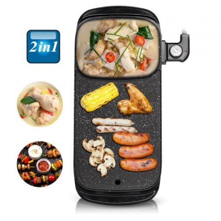 ZS - Ackiliss Multifunctional 2 In 1 Electric BBQ Grill