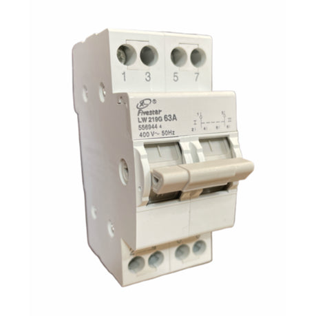 ZS - 63A Dual Power Manual Transfer Switch Circuit Breaker 2 Pole