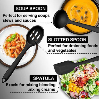 ZS - 18 Pcs Silicone Kitchen Tools Utensils