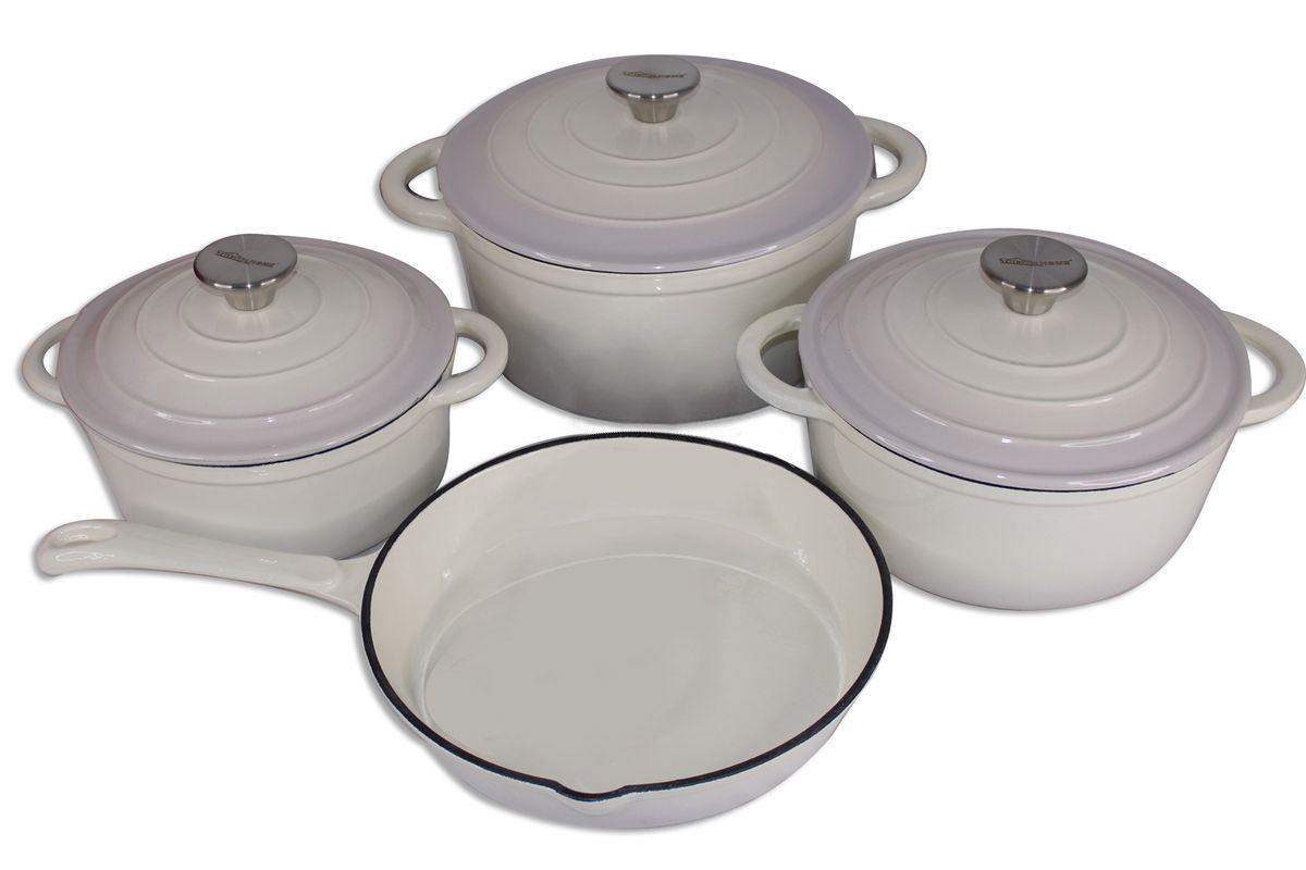 ZS - 7 Piece Cast Iron Pot Set
