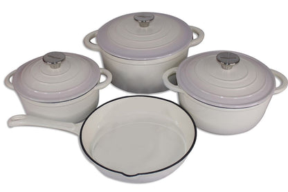 ZS - 7 Piece Cast Iron Pot Set
