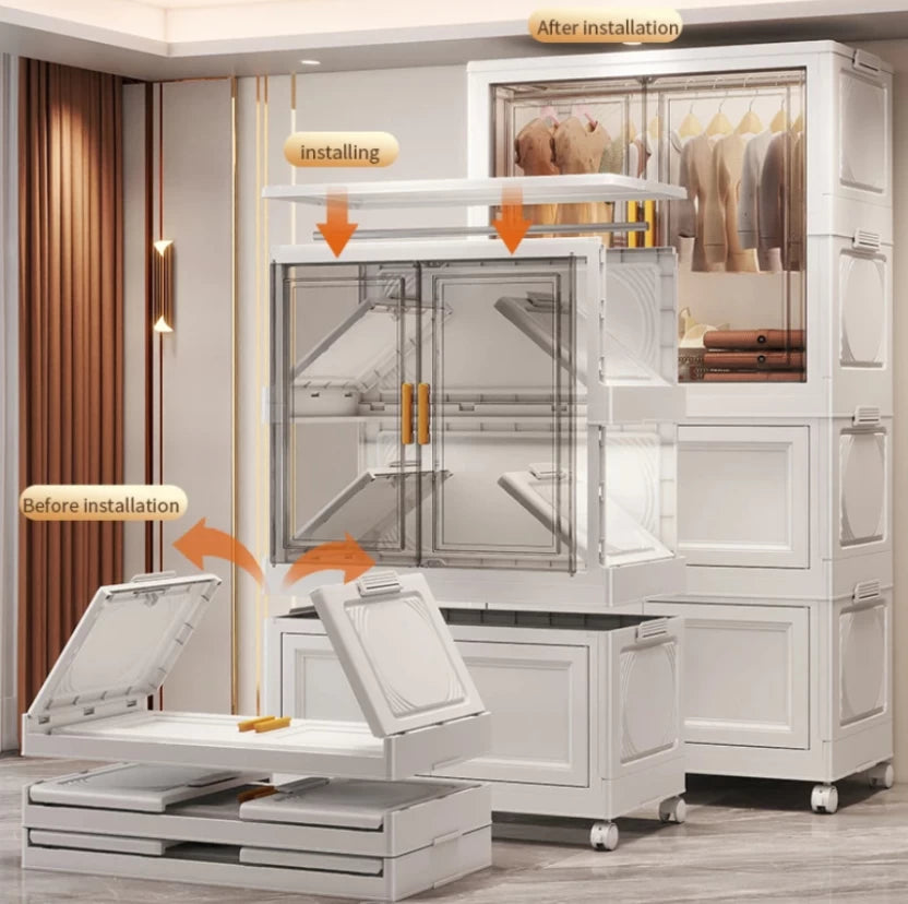 ZS - Effortless Organization: The Ultimate Foldable & Portable Wardrobe