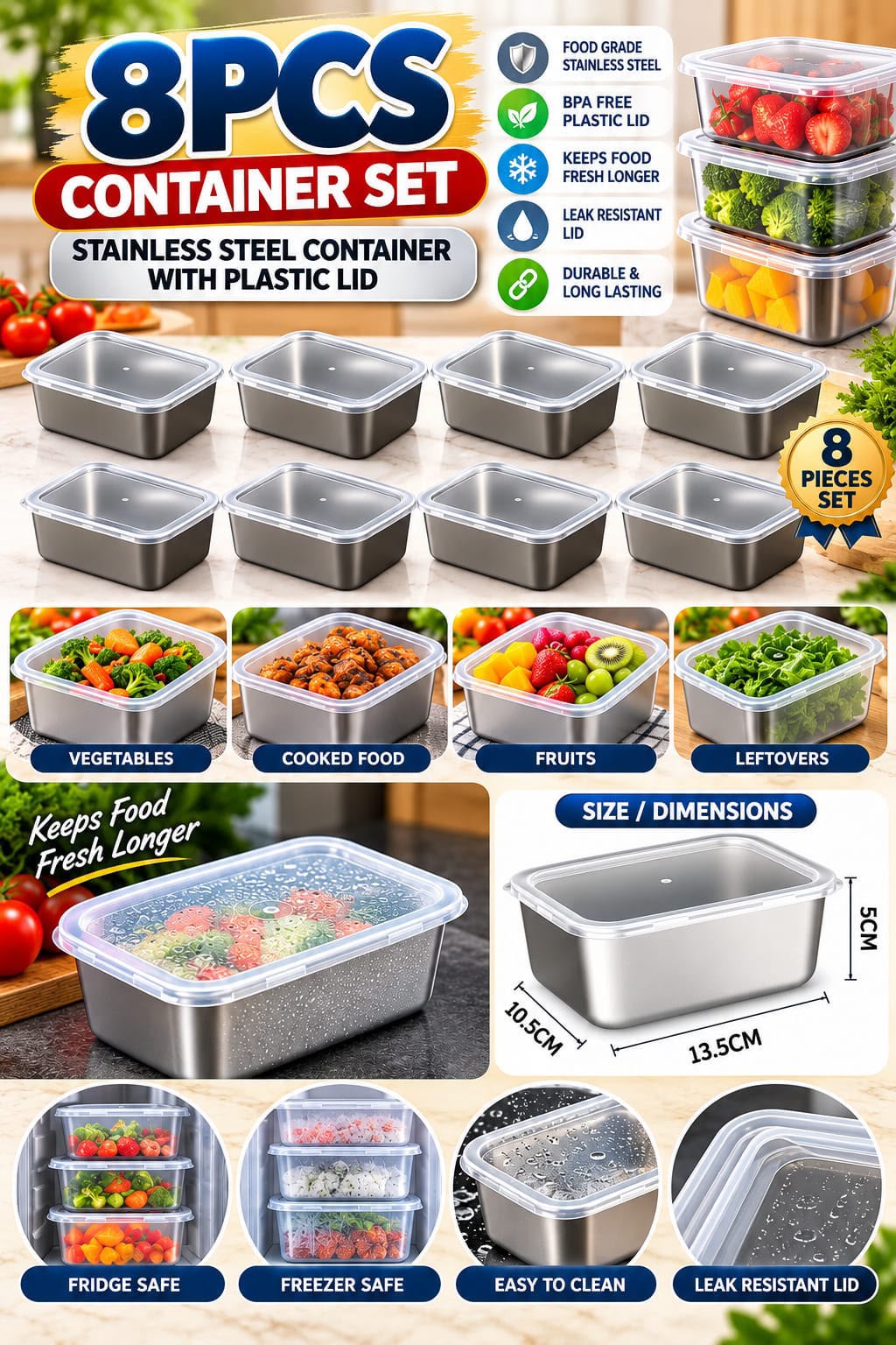 ZS - Food Storage Box - set of 8