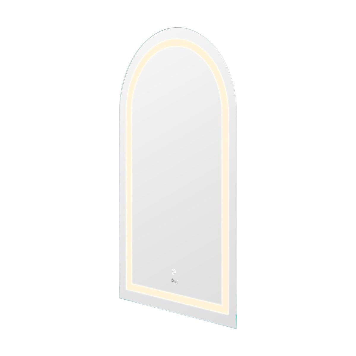 ZS - Frameless Arched Bathroom Mirror 110 x 70 cm with LED lighting