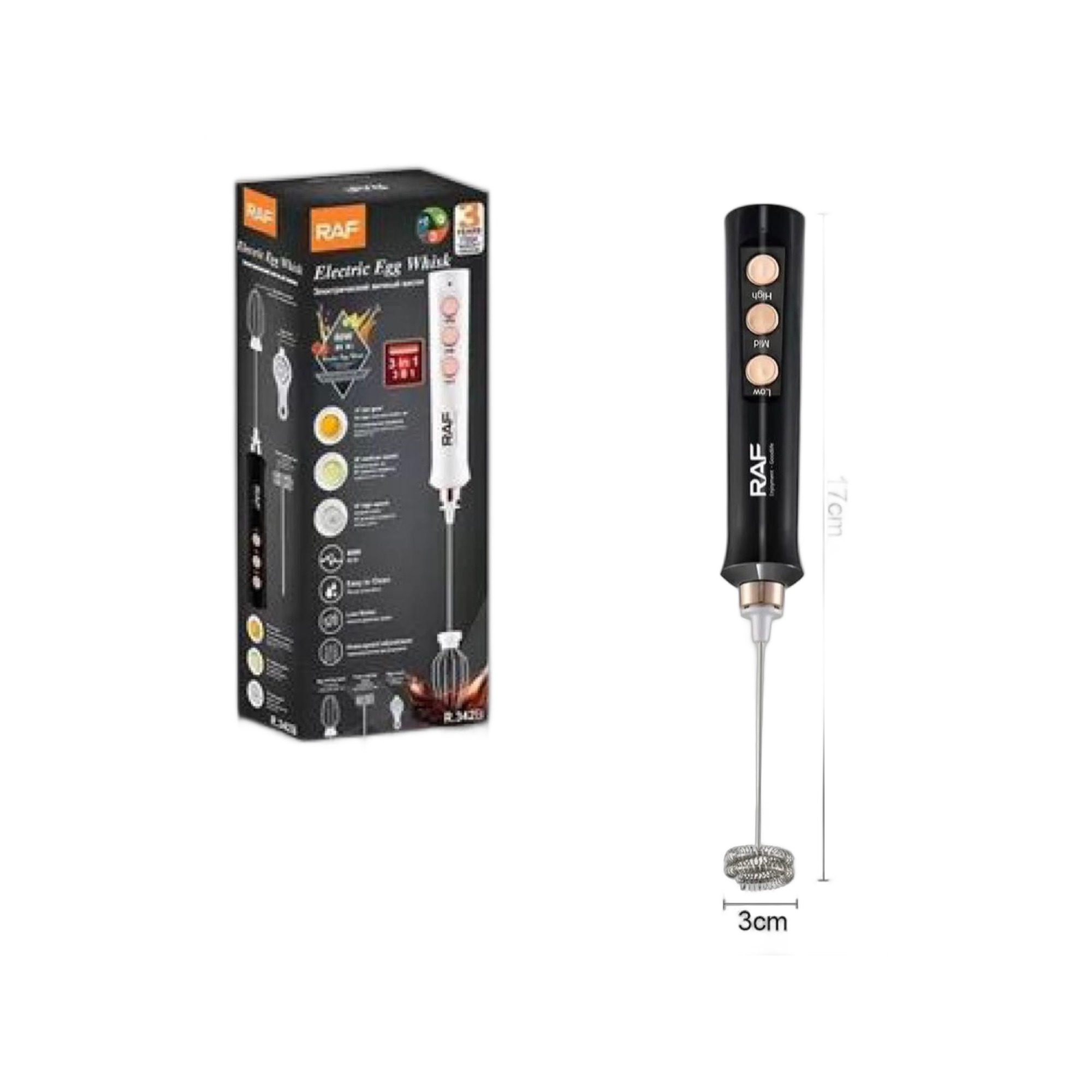 ZS - 3 in 1 Electric Rechargeable Egg Whisk/Milk Frother