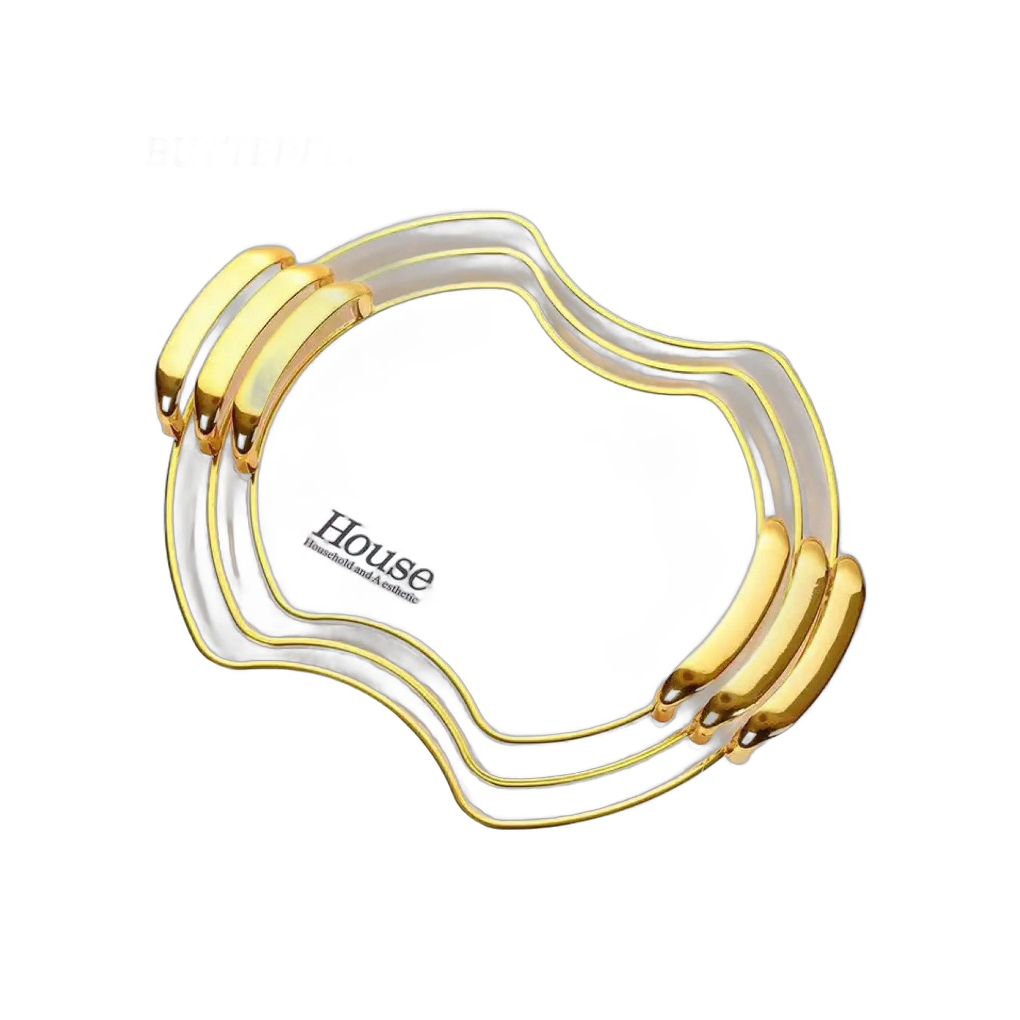 ZS - Multipurpose Tray Set 3pcs - Gold